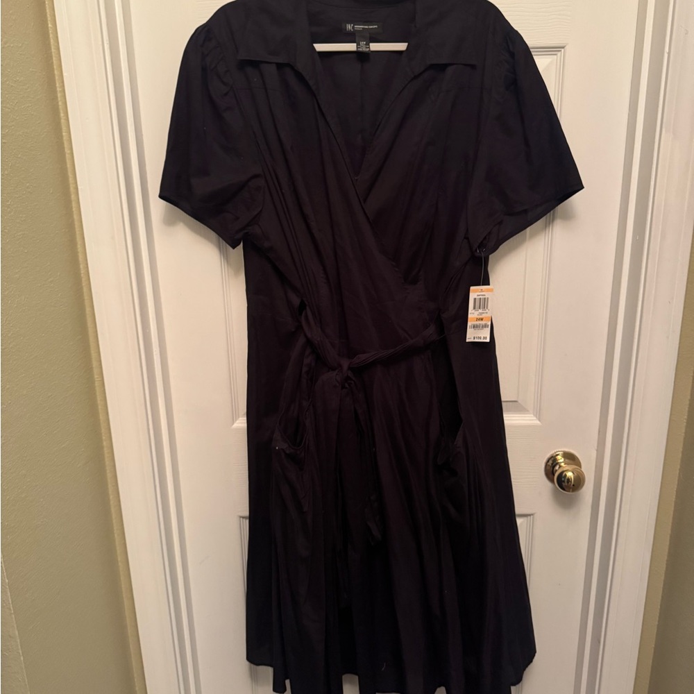 INC International Concepts Black Midi Dress